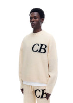 Sweat Pull CB Logo Knit Beige - photo 4/5 - UrbanDrip