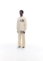 Sweat Pull CB Logo Knit Beige - photo 3/5 - UrbanDrip