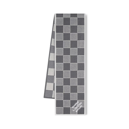 Bonnet et Écharpe Damier Heritage Gris
