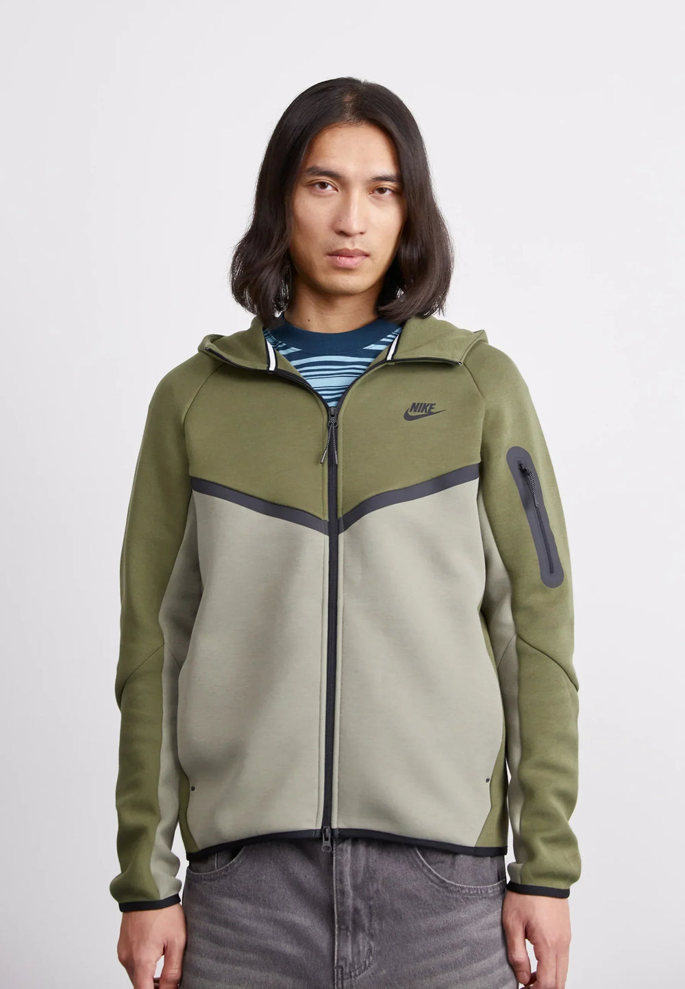 Zip Zippé Noir Et Vert - photo 3/4 - UrbanDrip