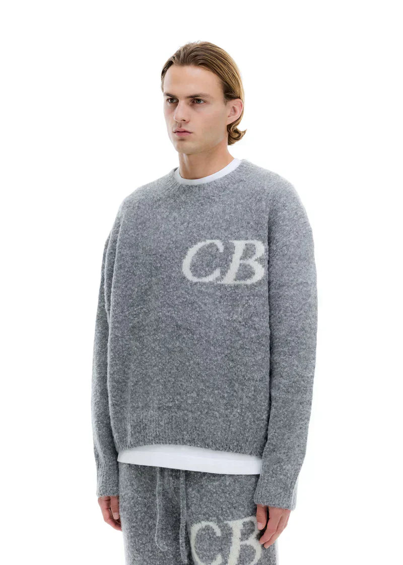 Sweat Pull CB Logo Knit Gris - photo 4/5 - UrbanDrip