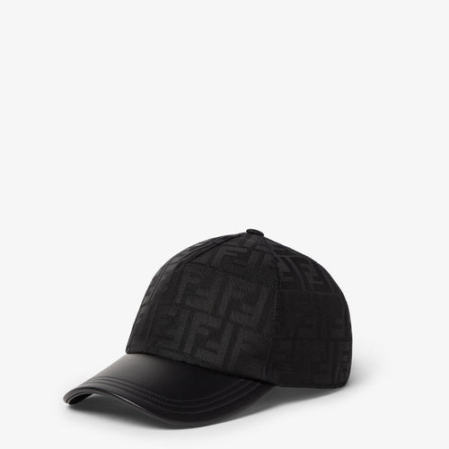 Casquette de baseball en nylon FF jacquard noir