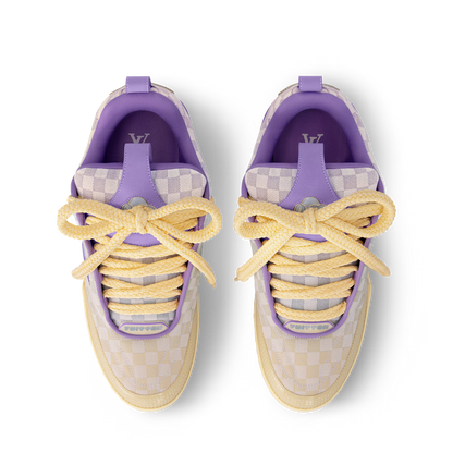 LV Skate Logo Incrusté Violet Et Multicolore