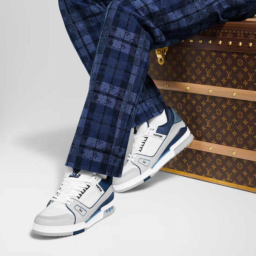 Sneakers Trainer Et Gris Bleu - photo 4/7 - UrbanDrip