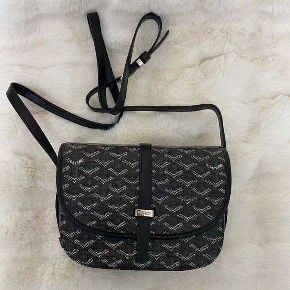 Sacoche Besace Chevron Noir