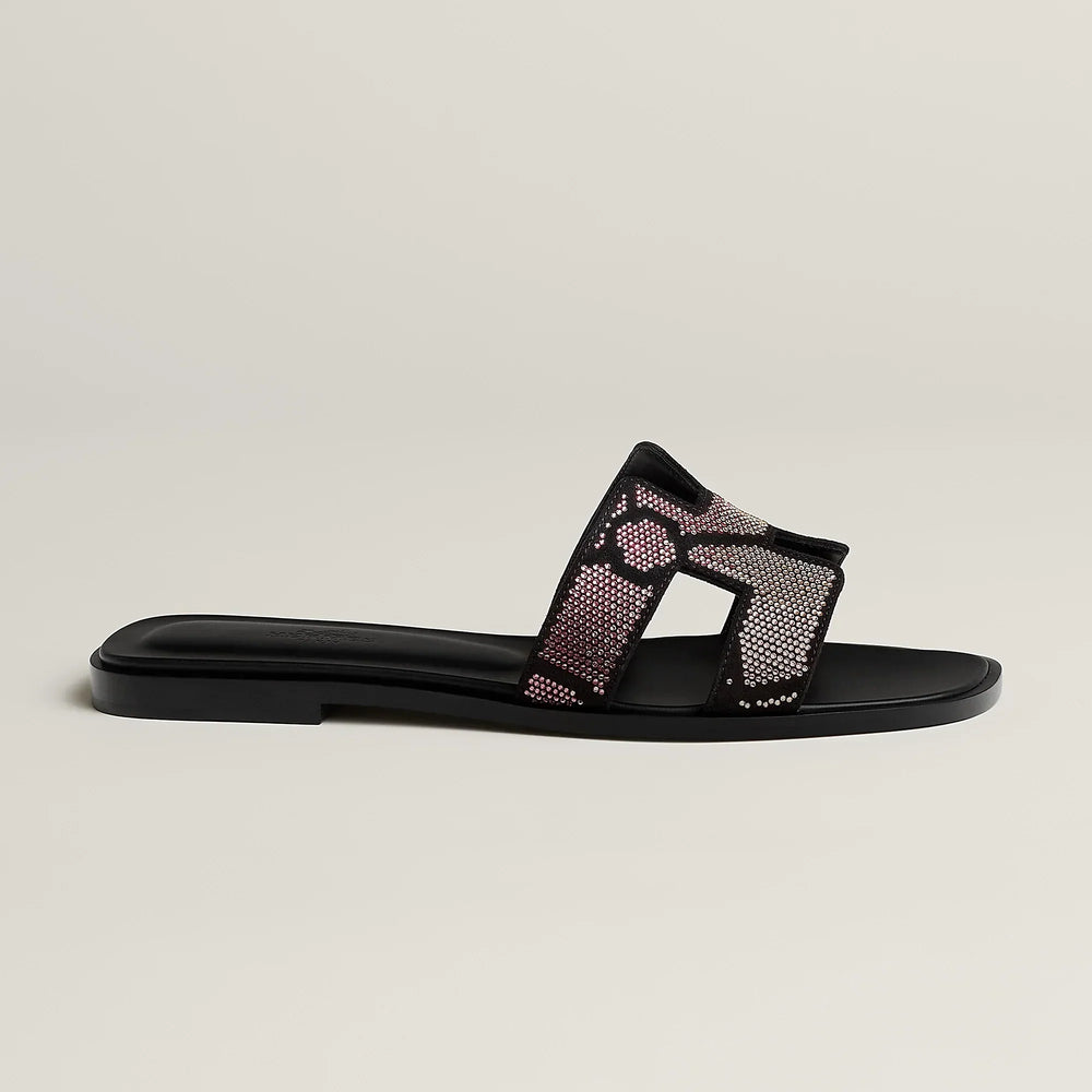 Sandales Oran Noir Et Rose - photo 2/5 - UrbanDrip